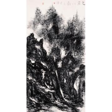 曾来德国画山水光雾山图字画之家
