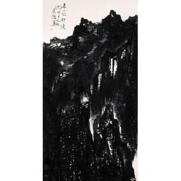 曾来德国画山水暮色祁连山字画之家