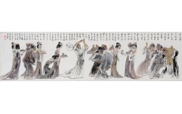 张有国画人物将进酒字画之家