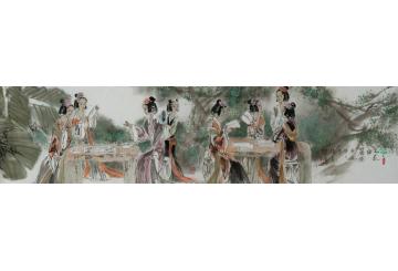 张有国画人物文苑佳丽字画之家