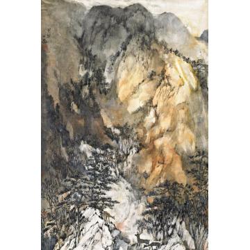 罗春波国画山水鹿鸣字画之家