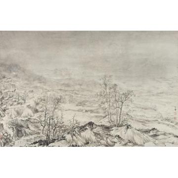 罗春波国画山水家山迷蒙字画之家
