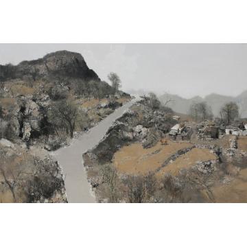 王福明油画风景新路之二字画之家