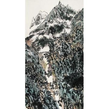 陈风新国画山水新天鹅城堡字画之家