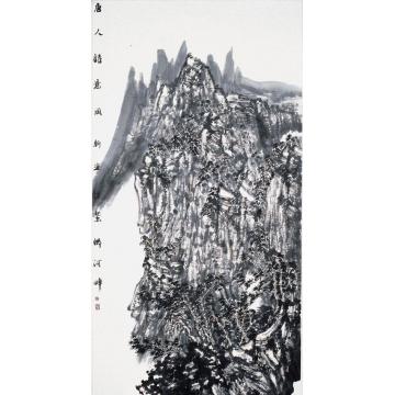 陈风新国画山水唐人诗意图字画之家