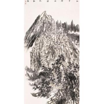 陈风新国画山水九华神韵图字画之家