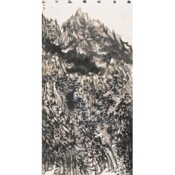 陈风新国画山水将军关深秋字画之家