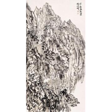 陈风新国画山水燕山幽居图字画之家