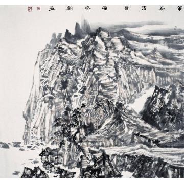 陈风新国画山水翠谷清音图字画之家