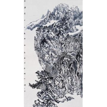 陈风新国画山水秋游崇州九龙溪字画之家