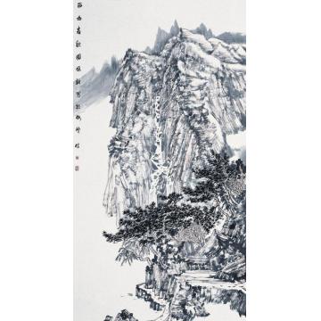 陈风新国画山水西山高秋图字画之家