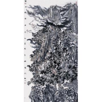 陈风新国画山水银山游乐图字画之家
