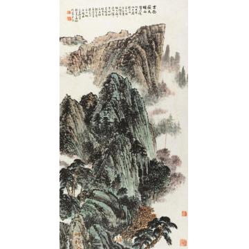 韦远柏国画山水古南岳天柱山字画之家