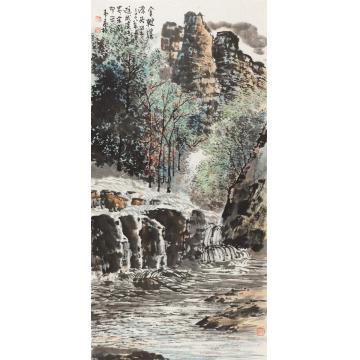韦远柏国画山水金鞭溪源头字画之家