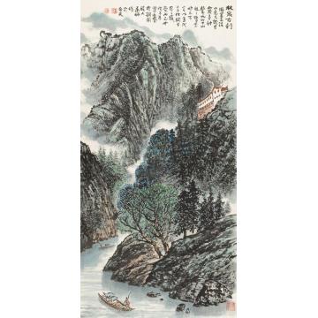 韦远柏国画山水林泉古刹字画之家