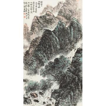 韦远柏国画山水明堂山字画之家