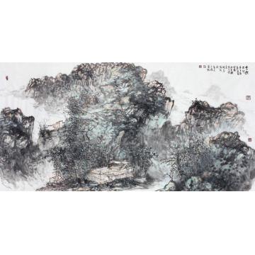 刘思东国画山水云烟出行字画之家