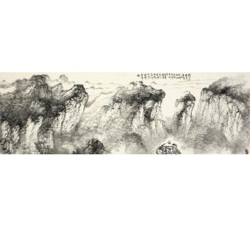 刘思东国画山水问天台字画之家