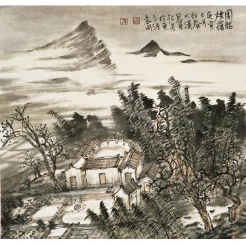 刘思东油画风景山水作品001字画之家