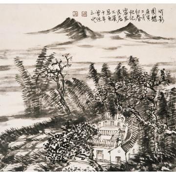 刘思东油画风景山水作品006字画之家