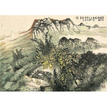 刘思东国画山水百年风水绕园龙字画之家