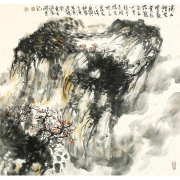 刘思东国画山水溪山烟云字画之家