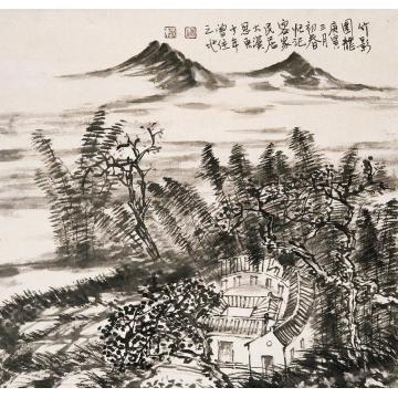 刘思东国画山水竹影园龙字画之家