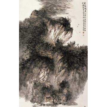 刘思东国画山水密荫晓色字画之家