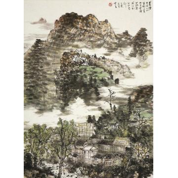 刘思东国画山水晨烟字画之家