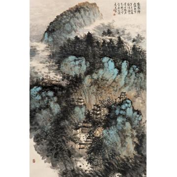 刘思东国画山水故园烟霭字画之家