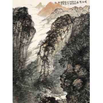 刘思东国画山水暖日壑幽字画之家