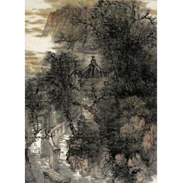 刘思东国画山水青龙洞写生之二字画之家