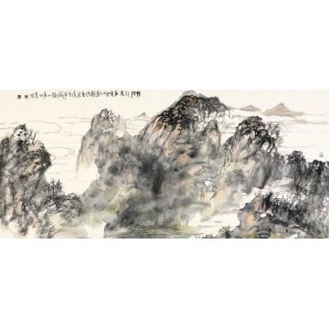 刘思东国画山水轻烟引素2字画之家