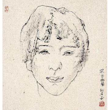 黄耿卓国画人物深谷幽兰字画之家