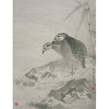 巨建伟国画花鸟秋安图字画之家