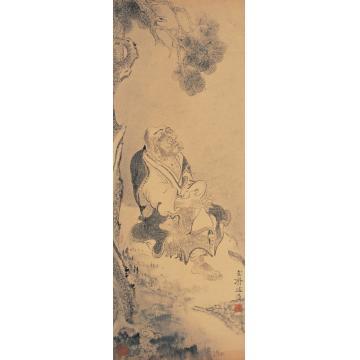 巨建伟国画人物清神真人图字画之家