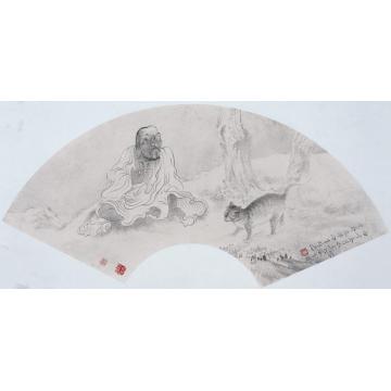 巨建伟国画人物清静图字画之家