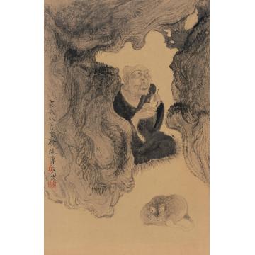 巨建伟国画人物静源图字画之家