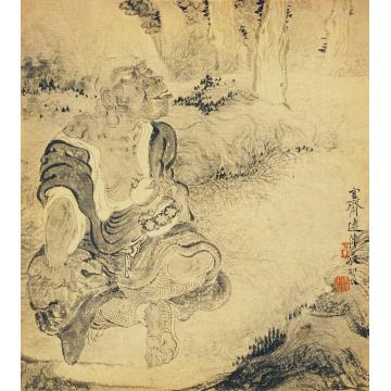 巨建伟国画人物罗汉图字画之家