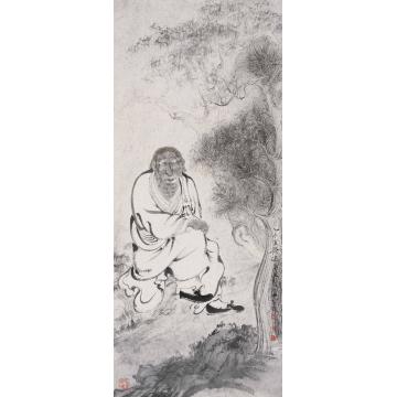 巨建伟国画人物清逸图字画之家