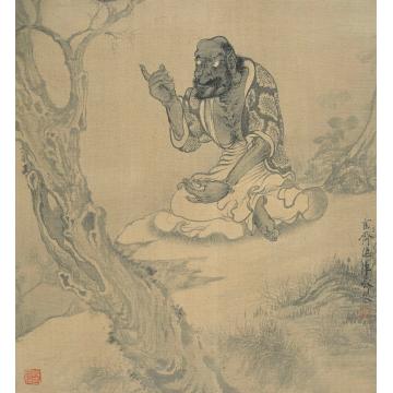 巨建伟国画人物味象图字画之家