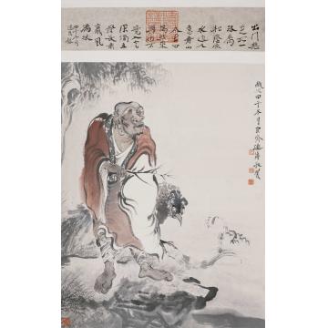 巨建伟国画人物大吉图字画之家