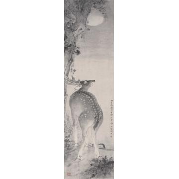 巨建伟国画动物瑞鹿图字画之家