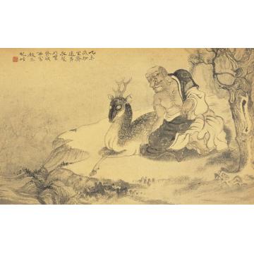 巨建伟国画人物清谷图字画之家