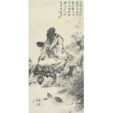 巨建伟国画人物大寿真人图字画之家