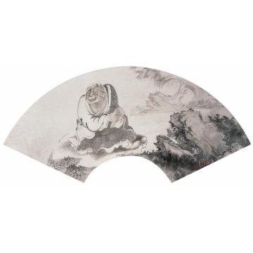 巨建伟国画人物怡神图字画之家