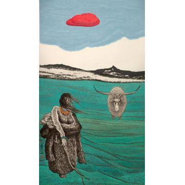 田夫国画人物祥云字画之家