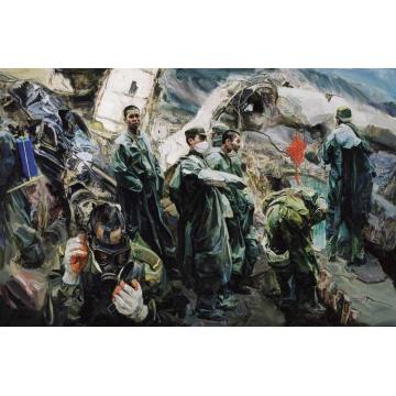骆根兴国画人物祈福·北川字画之家
