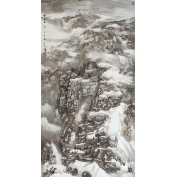 祁海峰国画山水穿越雪线字画之家