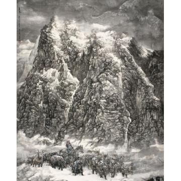 祁海峰国画山水高原字画之家